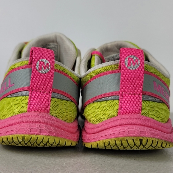 Merrell Vibram Yellow Pink J58096 Road Glove Dash 2 Running Shoes Women's Sz 8 - Picture 3 of 8